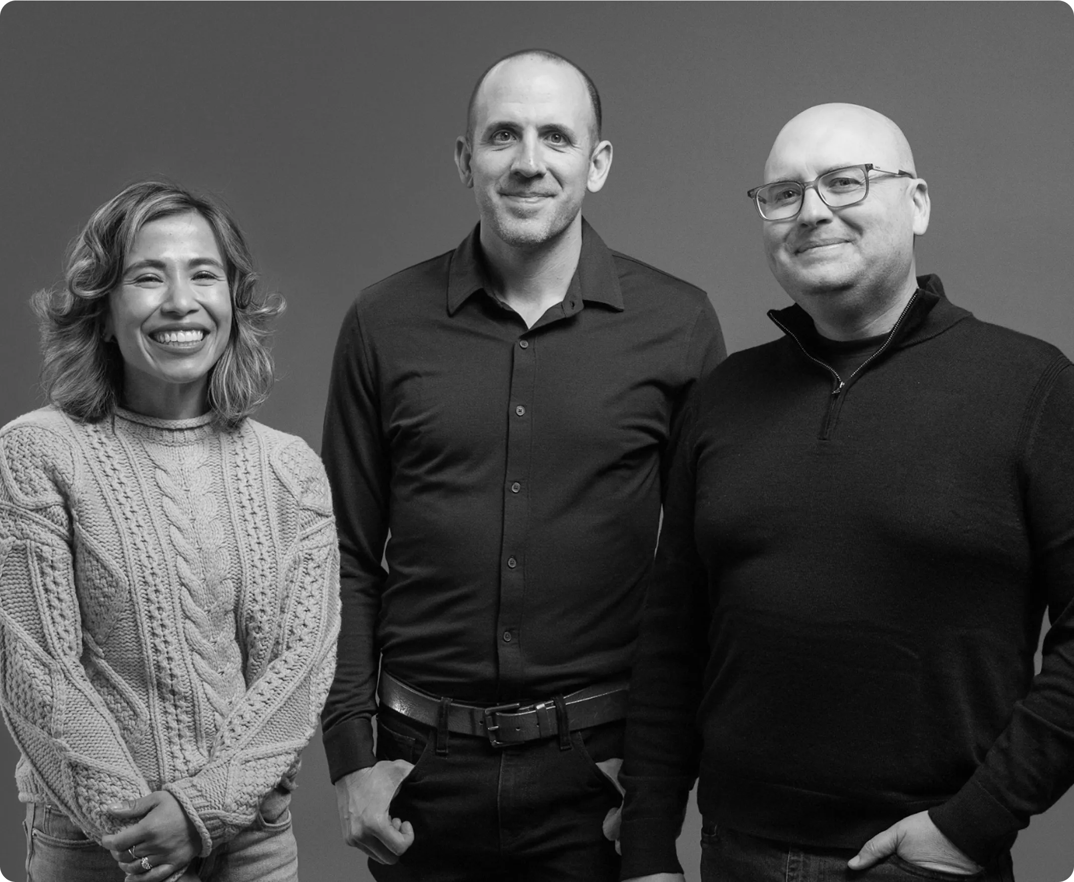 Fairly’s three founders standing side by side